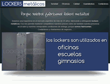 Tablet Screenshot of lockersmetalicos.com.ar